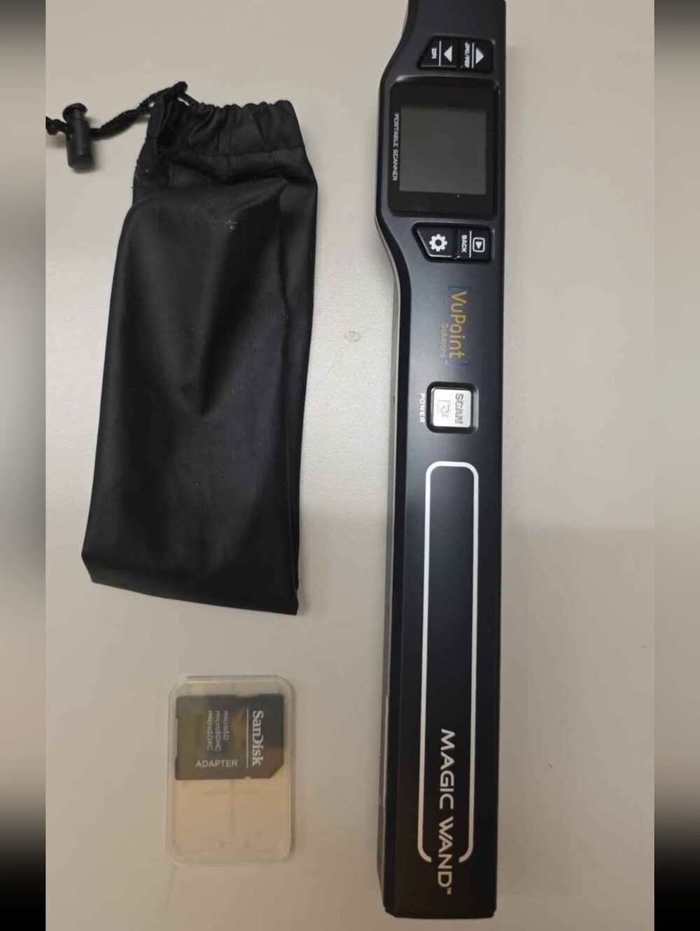 VuPoint Magic Wand Handheld Scanner - Black